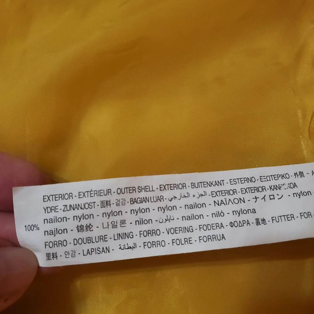 Zara Kids Girls Hooded Zipper Puffer Vest Size 6/7 Yellow